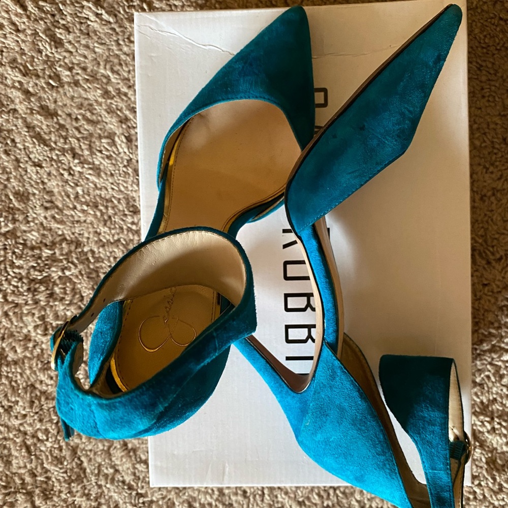Jessica Simpson Aqua blue pump